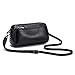 Semplice Messenger Bag Cuscino In Pelle Morbida Donna Grande Capacità Multifunzionale Casual All-match Borsa A Tracolla, Nero (Nero ), Small