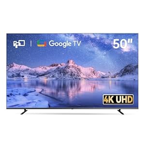 FPD 50 Inch Smart TV, 4K LED Google TV with Google Play Built-in Google Cast, HDR 10, MEMC, Voice Remote, Dolby Atmos & Vision, UHD Stream Live Television (CG50-C3,2024)