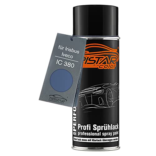 TRISTARcolor Pintura automotriz Bote de spray para Irisbus/Iveco IC 380 Nuevo Azzurro Poliz Trucks Pintura base aerosol 400 ml