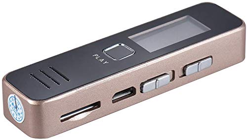 Digital Voice Recorder 192kbps 20-Hour Recording MP3 Playing Mini Audio Recorder Voice Activated Recording Device for Lectures/Meetings/Interviews /MP3 Rechargeable Silver-image-0