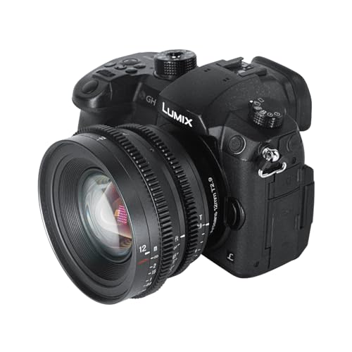 Objectif cinéma 12mm T2.9 MFT pour corriger les déformations