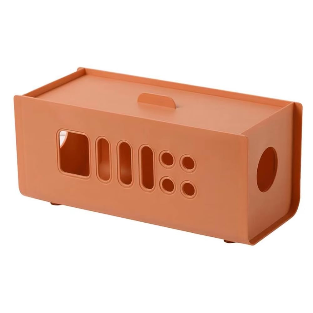 Littimoon Cable Organizer Box for Desk - Electric Socket Storage, Power Cord Holder, Desktop Plug-in Board Management A