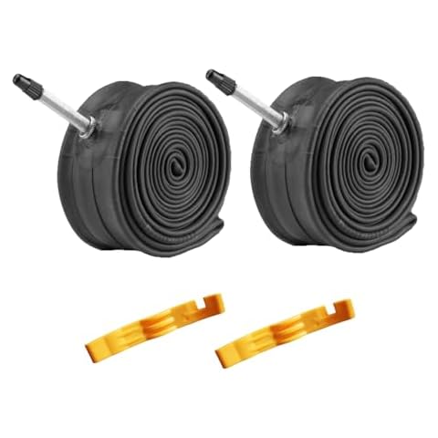 2 Pcs 26 Inch Bike Tubes 26x1.5/1.75 FV35mm Presta Valve Compatible with 26x1.5/1.6/1/75 Mountain Bike Tire Cover