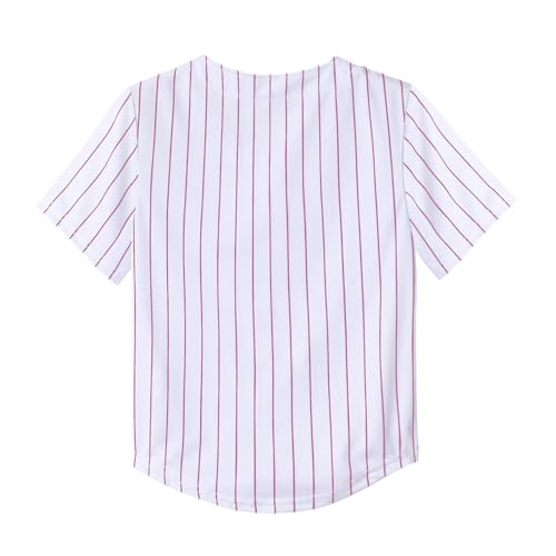 Image of Yuji Itadori Kids Baseball Jersey Button Boys Short Sleeve T-Shirts Hip Hop Fashion Casual Sports Solid Color Shirt