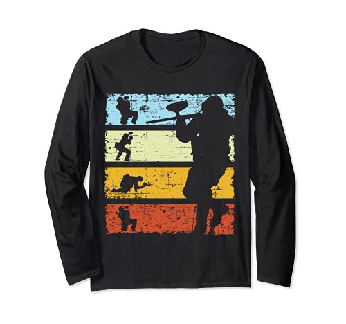 Vintage Paintball Gift for Paintball Player Manche Longue