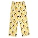 IHCVHQX Plush Pajamas Pants Watercolor Bumblebees Long Sleep PJ Bottoms Soft Elastic Waist Sleepwear L