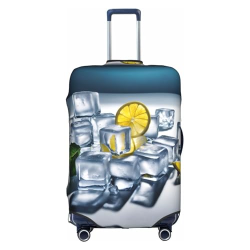 Housse de bagage de voyage 45 à 81 cm protection valise XL jaune citron motif jardin opulent