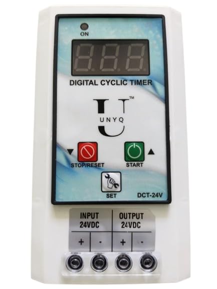 Unyq Cyclic Timer 24 Volt (1-999 ON/Off in SEC./MIN.) for Fogger, Hydrophonics and Other cyclic Applications.