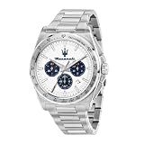 [MASERATI] マセラティ ヴェロシタ 43MM クロノ ホワイト ダイヤル SS BR R8873652007
