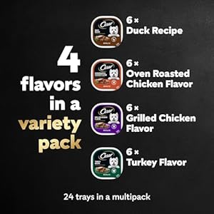 CESAR Adult Wet Dog Food Classic Loaf in Sauce Poultry Variety Pack,. Easy Peel Trays with Real Chicken, Turkey or Duck, 3.5 Ounce (Pack of 24)