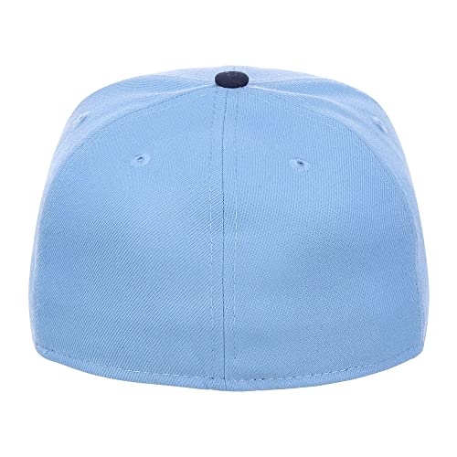 Image of Lids Blank Premium Full Court w /Colored Under Visor Fitted Cap