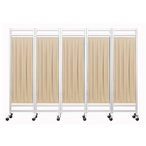 Biombo plegable para evitar miradas de vecinos en patios azul 2