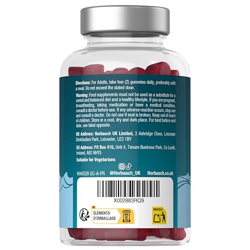 Omega 3 6 9 Vegano | 60 Caramelle Gommose Per 1 Mese | Integratore Multivitaminico Con Vitamina C, A, B, D, Biotina E Zinco | Multivitamine E Omega 3-6-9 Ad Alto Dosaggio | Di Horbaach - 5