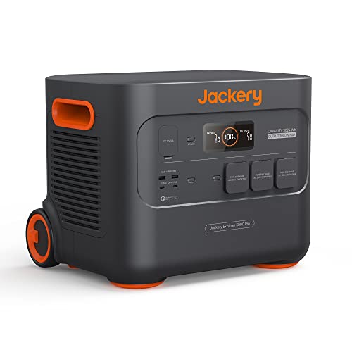 Jackery Explorer 3000 Pro Estación de Energía Portátil de 3024Wh, Carga Completa en 1,8H,...