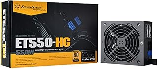 SilverStone Technology 550 Watt Semi-Modular 80 Plus Gold Computer Power Supply PSU, SST-ET550-HG