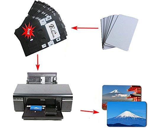 Inkjet Printable Pvc Id Cards Compatible With Epson And Canon Inkjet Printers, Cr80 30 Mil, Can Print On Both Sides,20Pcs Bytimeskey #TOP3