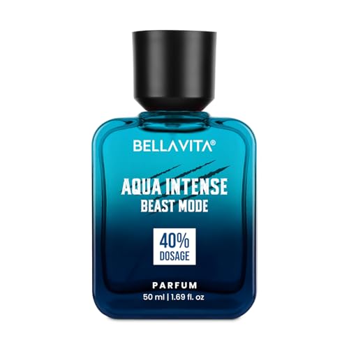 Image of BELLAVITA Aqua Intense 50ml Parfum | Beast Mode | Perfume for Man | 40% Oil Concentration | Citrus & Woody Scent | Premium Perfume for Men