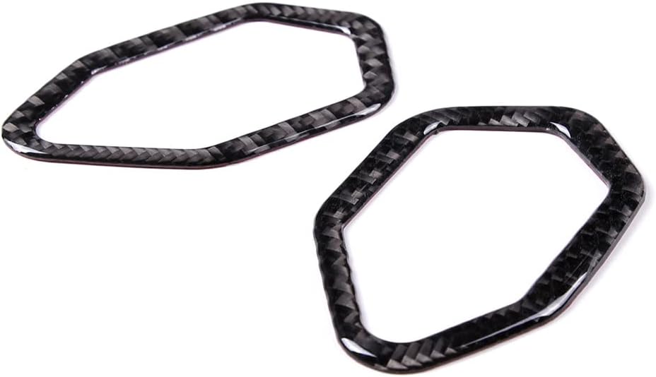 for Subaru BRZ 2022 Real Carbon Fiber (Soft) Car Dashboard Air Outlet Decorative Cover Sticker Protective Car Interior Accessories (Carbon Fiber Black)