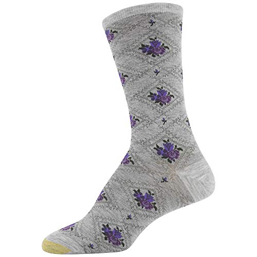 Image of GOLDTOE Women's Floral Dress Crew Socks, 3 Pairs