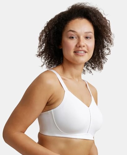 Image of Jockey ES27 Women Wirefree Non Padded Super Combed Cotton Elastane Stretch Full Coverage Minimizer Bra