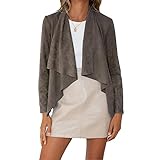 wildlederimitat jacke waschen Material: 75% Baumwolle, 25% Polyester, aus dehnbarem, weichem, hautfreundlichem Stoff, Slim-Fit-Silhouette, einfarbiges Basic Casual modisches Oberteil.