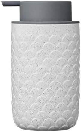 Soap Dispenser Small Soap Dispenser for Bathroom and Kitchen Modern Striped Style Hand Soap Shower Gel Dispenser with Pump Bathroom Soap Dispensers(A)