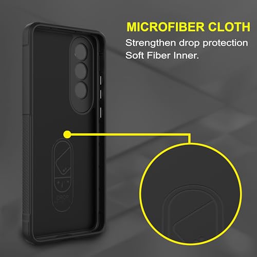Image of Zapcase Back Case Cover for Vivo V70 FE | Compatible for Vivo V70 FE Back Cover | Liquid Silicon Magic Case with Camera Protection | Black