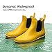 Imagen de DREAM PAIRS Botas de Agua Mujer Chelsea Zapatos de Lluvia Impermeable Wellington Botines de Goma de Moda Flexible y Antideslizante