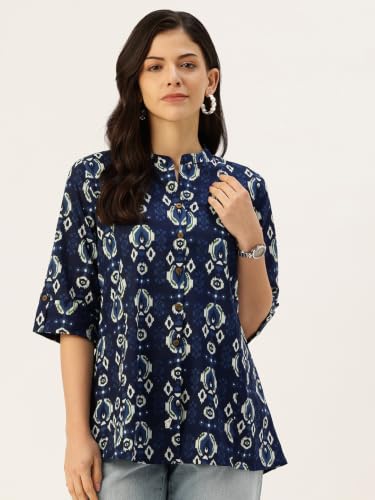 Image of Printed Mandarin Shirt - Casual & Chic (S-3XL)