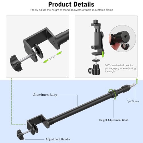 image for ALTSON 2 Pack Desk Mount with 1/4