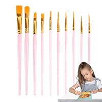 6 Stück Flachpinsel Acryl Pinsel Für Acrylfarben  Produktbild-Vorschau 2