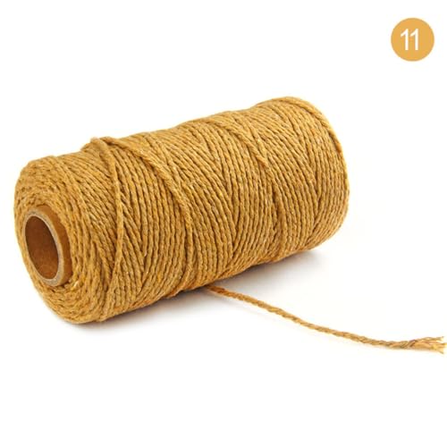 Cuerda de algodón de 2 mm Alipis: hilo grueso de colores para manualidades, macramé y camping 6