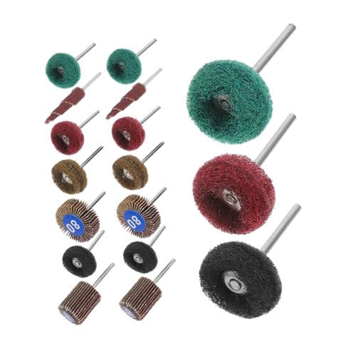Roues de ponçage abrasives à lamelles pour perceuse avec tiges de meulage, lot de 50 pièces