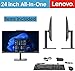 Lenovo 24 All-in-One Desktop Computer for Home Office, Intel 8-Core Processor (Beat i5-1140G7), 23.8" FHD AIO, WiFi 6, BT 5.2, RJ-45, HDMI, Keyboard & Mouse, Windows 11 Pro - 32GB RAM, 1TB PCIe SSD