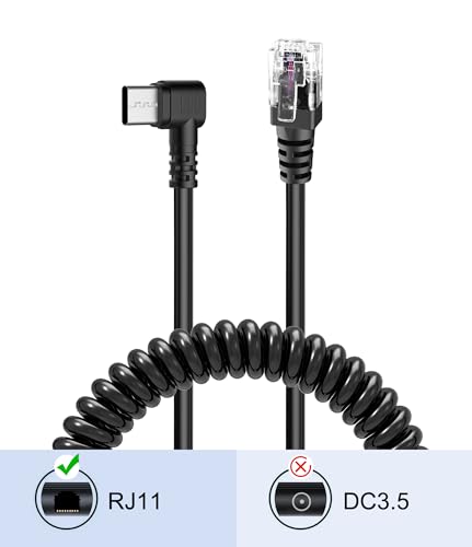 Plozoe A001 Radar Detector Cable With Usb C To Rj11 Plug,Power Cable For Radar Detectors,Usb 5V-12V Power Cable,For Escort Uniden Radenso Xp Beltronics Cobra Whistler Radar Detector thumb #4