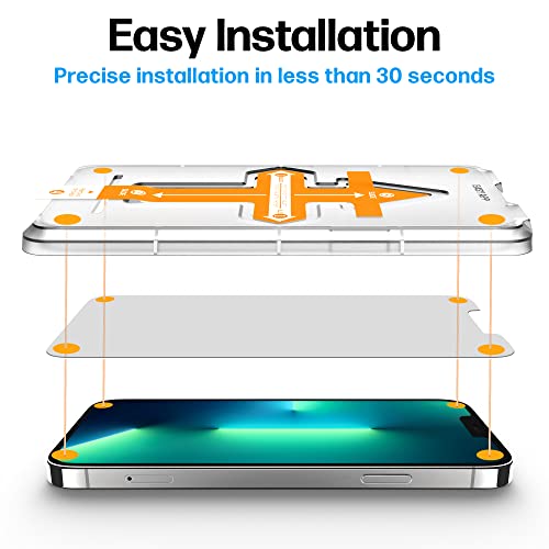 Image of Power Theory Screen Protector for iPhone 13 Pro Max [2 Pack] with Easy Install Kit [Premium Tempered Glass]