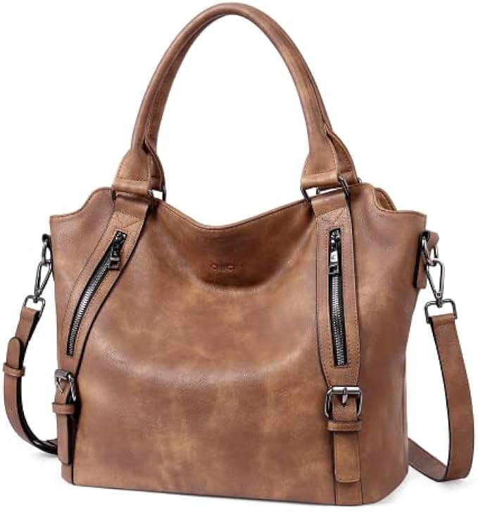 CLUCI Purses for Women Vegan Leather Handbags Tote Purse Shoulder Bag Large Ladies Hobo Bags