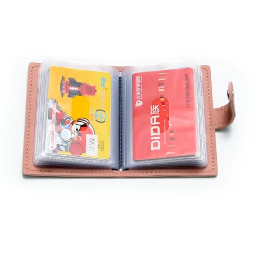 Image of Karlling Soft Leather Case Wallet Bag Holder for 20 Credit Cards (Pink)