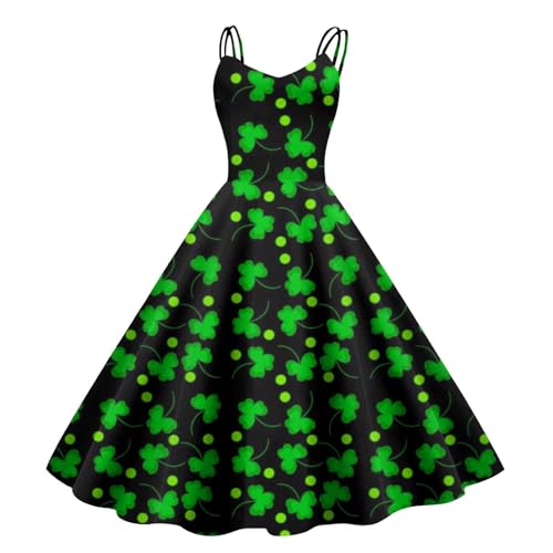Robe Florale Saint-Patrick de Célébration : Élégance Idéale pour Vos Soirées et Fêtes