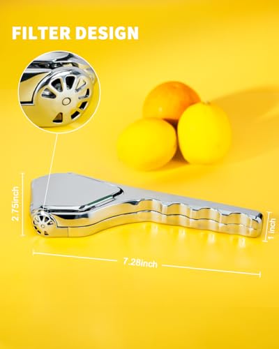 image for Bagrox Lemon Squeezer, Stainless Steel Lemon Juicer, Manual Juicer for