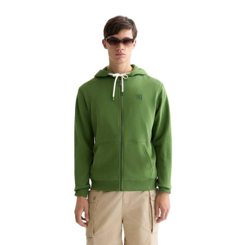 Scotch & SODA Essential Badge Logo Hooded Sweatshirt