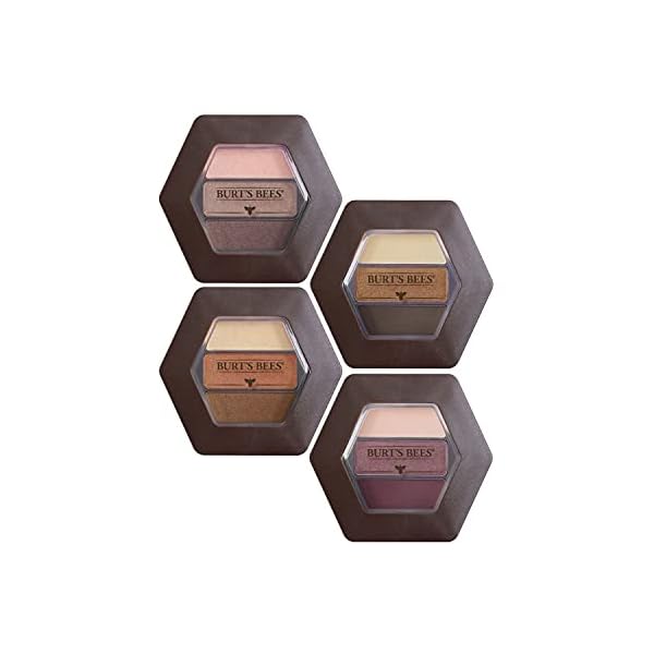 Burtâs Bees 100% Natural Eye Shadow Palette Trio, Shimmering Nudes - 0.12 Ounce