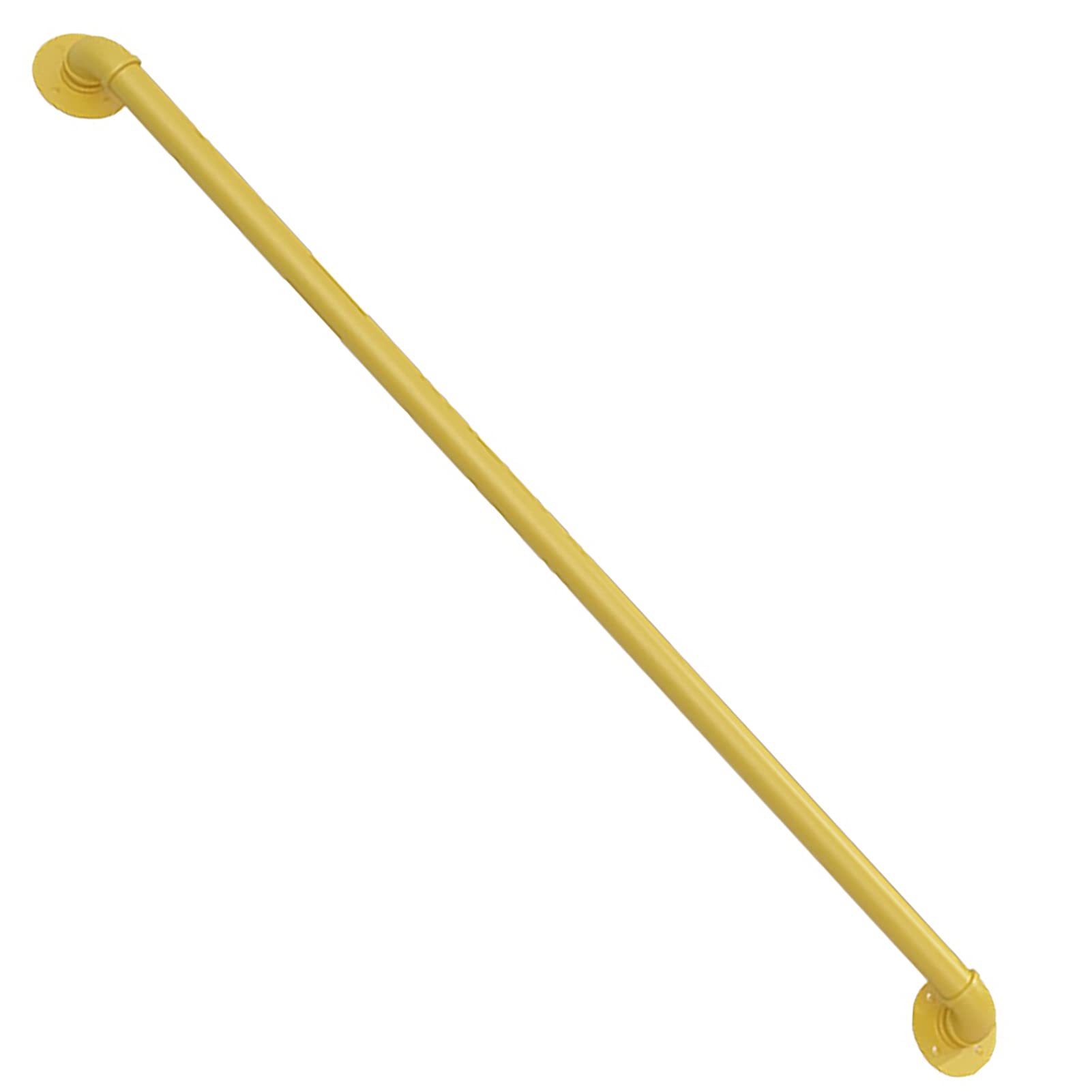 Main courante d'escalier antidérapante en fer forgé jaune pour une sécurité maximale