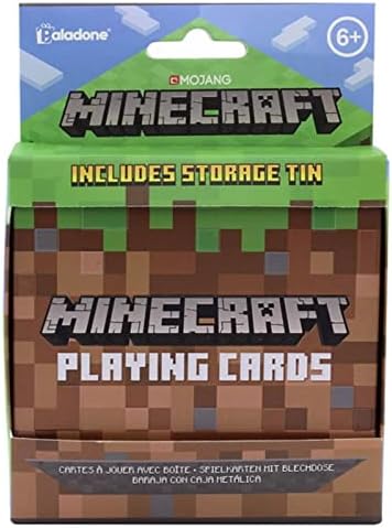Minecraft Playing Cards - Standard Deck of Cards in Collector Travel Tin