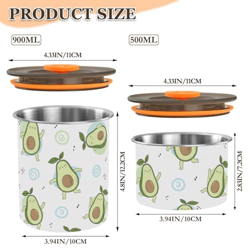 Envase Hermético de Acero Inoxidable para Café 900ML miniatura 2