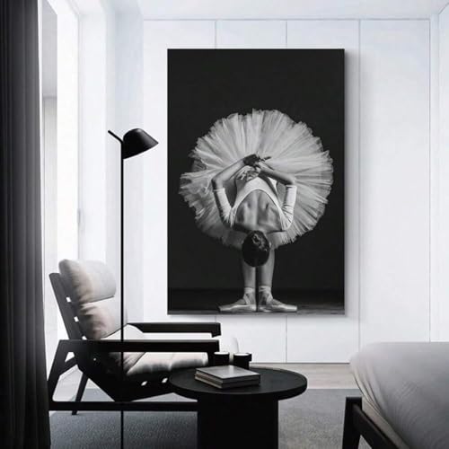 Affiche de ballerine pour mur vide decoration d'interieur peinture de danse 30x45cm