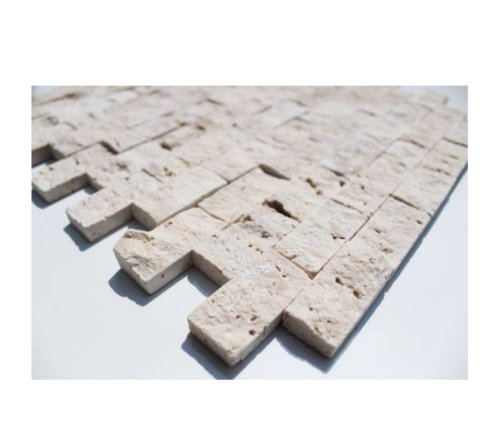 Preisvergleich Produktbild Travertine Mosaik Light Boden Wand Naturstein Mosaik - 1 Matte
