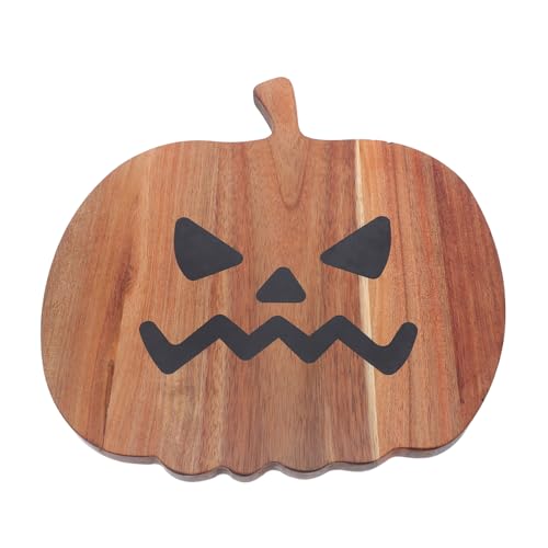 Luxshiny Vassoio in Legno Forma Per Decorazioni Autunnali Piatto Portatutto Per Snack e Antipasti Per Feste Halloween e Riunioni