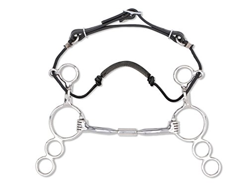 HorseSaddleShop Myler 3-Ring Combo Bit Snaffle Wide Barrel Mouthpiece Lvl 1 89-31025