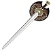 United Cutlery Lord of The Rings Sword of King Theoden | Officially Licensed Herugrim LOTR Replica & Collectible | Display Plaque Included | 27.5